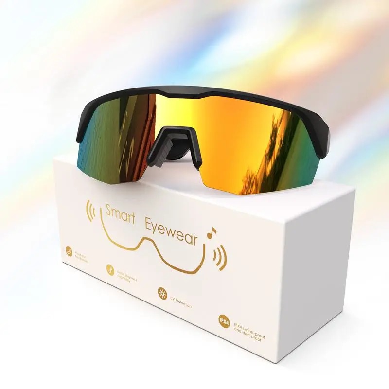 Bluetooth Smart Sunglasses with 130mAh Battery & Fast Type-C Charging, UV Protection, Polarized
